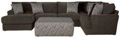 Jackson Furniture Galaxy 4-Piece Chocolate Left Side Facing U-Shape Chaise Sectional
