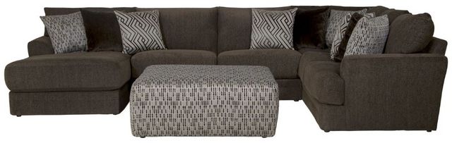 Jackson Furniture Galaxy 4-Piece Chocolate Left Side Facing U-Shape Chaise Sectional-1
