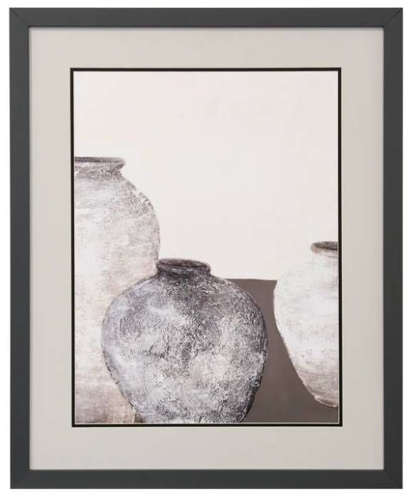 StyleCraft Ceramics I Gray/Off-White Wall Art-0