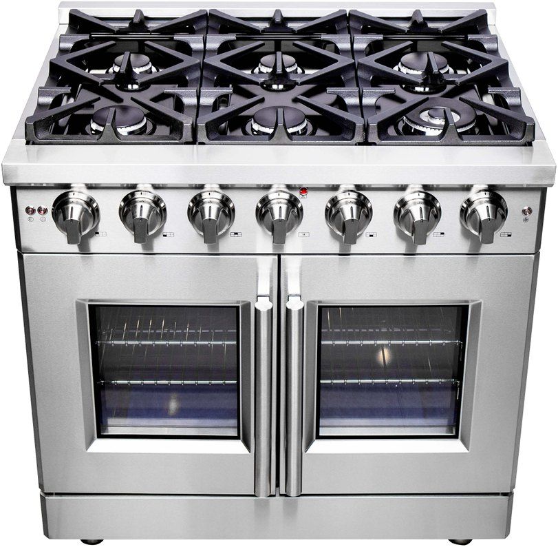FORNO® Alta Qualita 36" Stainless Steel Pro Style Gas Range