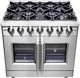 FORNO® Massimo 36" Stainless Steel Pro Style Gas Range-0