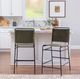 Powell® Wade Black/Green Counter Stool-1