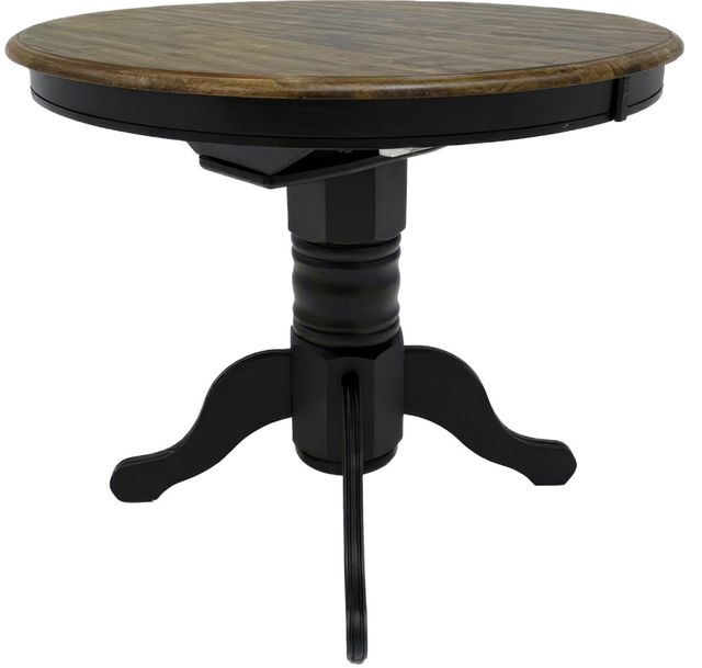 Liberty Furniture Carolina Crossing Antique Honey Gathering Table with Black Base-4