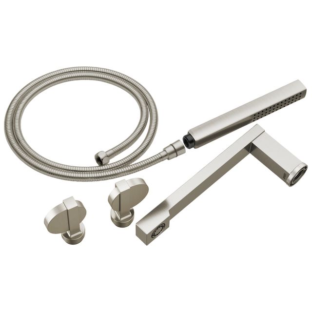 Brizo Frank Lloyd Wright® Brilliance® Luxe Nickel® 2-Handle Tub Filler Trim Kit with Lunar Handles-0