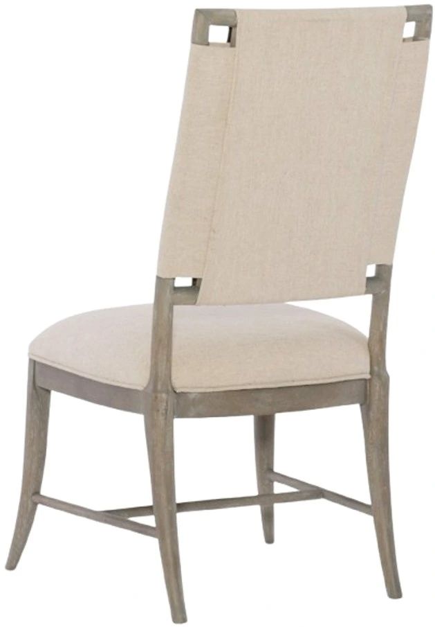 Hooker® Furniture Affinity Greige Sand Blasted/Kurtz Linen 21" Upholstered Dining Side Chair-2