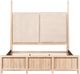 Liberty Furniture Proximity Place 3-Piece Barley/Barley Buff Queen Upholstered Poster Bedroom Set-3
