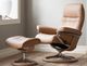 Stressless® by Ekornes® Customizable Sunrise Large Manual Recliner and Ottoman with Signature Base-1
