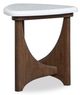 Magnussen Home® Arwen White Top End Table with Turkish Coffee Base-2