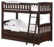 Night & Day Furniture™ Spices Bedroom Cinnamon Dark Chocolate Twin over Twin Bunk Bed-0