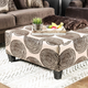 Furniture of America® Bonaventura Brown Ottoman-2