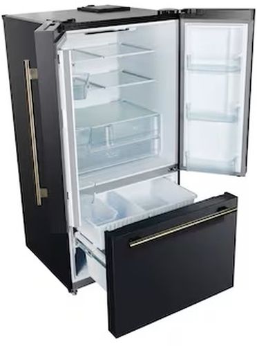 FORNO® Rivello 36 in. 17.5 Cu. Ft. Black French Door Refrigerator-3