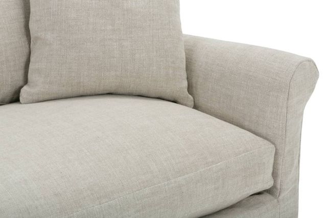 Robin Bruce Customizable Freya 110'' Cushion Slipcovered Bench Sofa-1