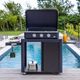 ENO® ENOSIGN 80 3-Burner Navy Tabletop Natural Gas Grill-3