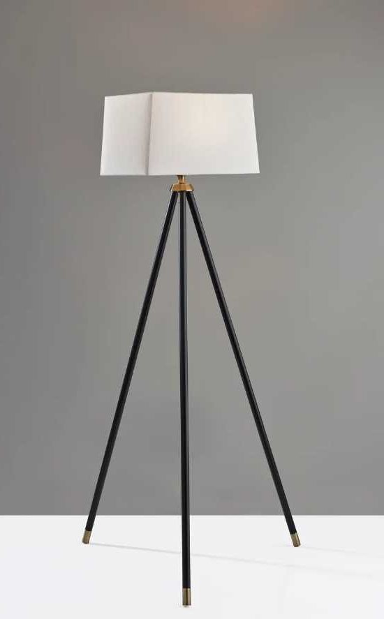 Adesso® Beaumont Black Floor Lamp-4