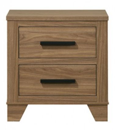 Furniture of America® Panelli Walnut Nightstand-0