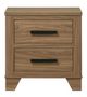 Furniture of America® Panelli Walnut Nightstand-0