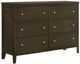 Coaster® Wilkes 4-Piece Brown/Dark Cocoa California King Panel Bedroom Set-3