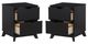 Powell® Portix 2-Piece Black Nightstand Set-3