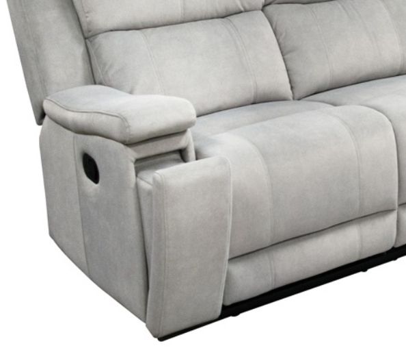 American Wholesale Furniture Valeria Dove Manual Reclining Sofa-1