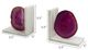 A & B Home 2-Piece Pink Agate and Marble Bookend Set-2