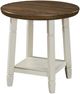 New Classic® Home Furnishings Flaherty 3-Piece Brown/White Occasional Table Set-2