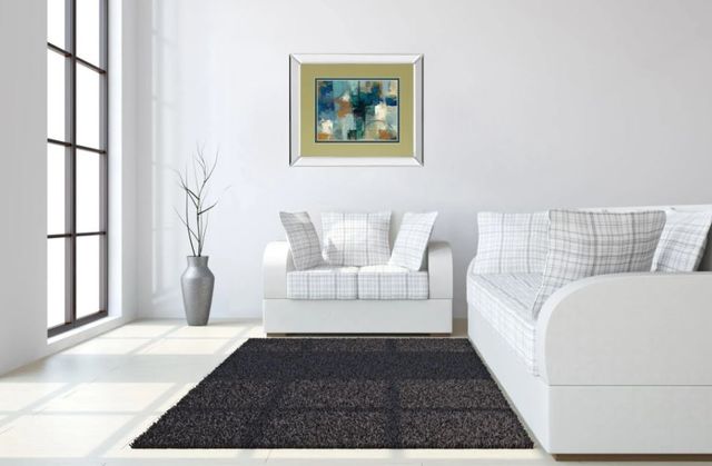 Classy Art Jasper Lagoon by Silvia Vassileva Mirror Framed Wall Art-2