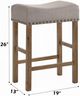 ACME Furniture Martha II Tan/Weathered Oak Counter Stool-2