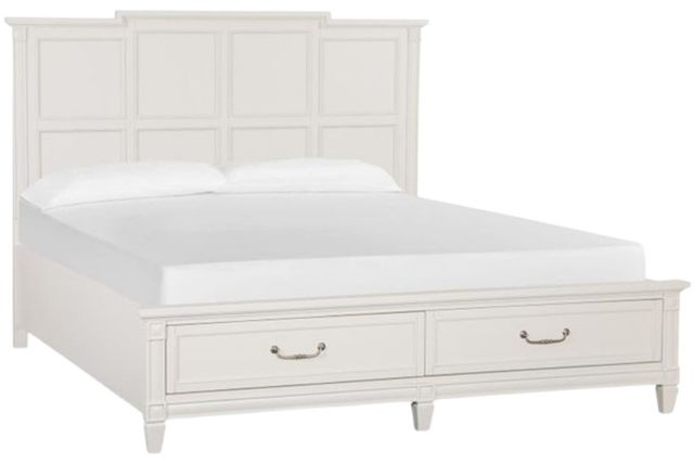 Magnussen Home® Willowbrook Egg Shell White King Storage Bed-0