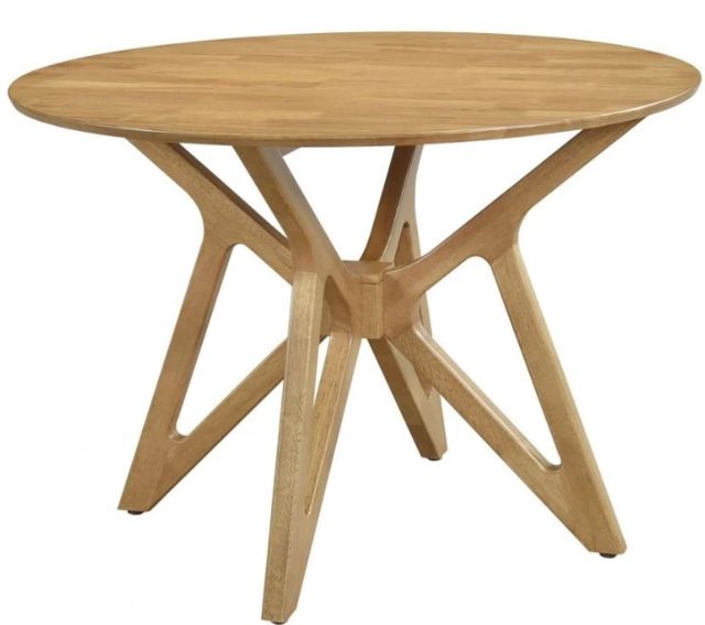 Coaster® Elowen 5-Piece Brown Round Solid Wood Dining Set-1