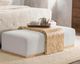 Classic Home Kenan Creamy Ivory Coffee Table with Ottoman-1