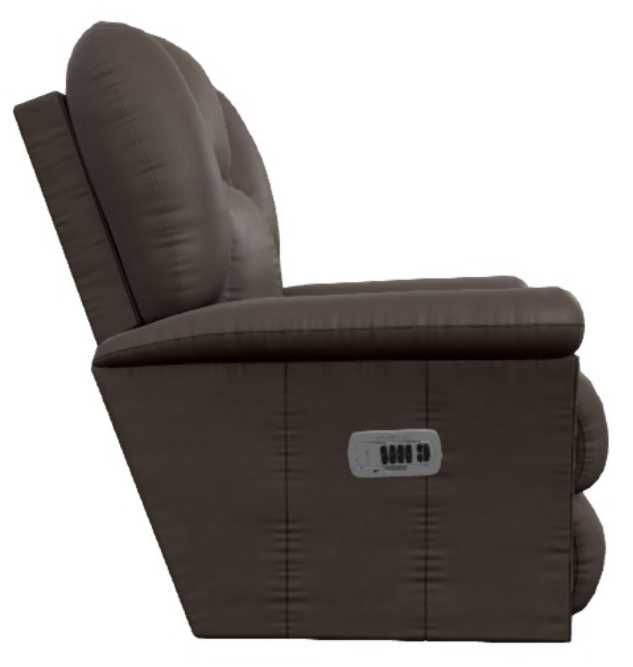 La-Z-Boy® Jasper Umber Leather Power Wall Recliner with Headrest and Lumbar-3