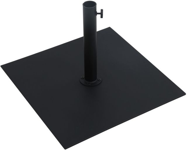 Meridian Furniture Amalfi Beige/Matte Black Aluminum Outdoor Patio Umbrella and Base-4