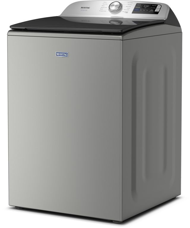 Maytag® Pet Pro 5.2 Cu. Ft. Classic Silver Agitator Top Load Washer-4
