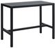 Linon Alora Black Aluminum Dining Table-0