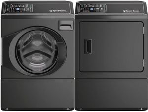 Speed Queen Matte Black Front Load Laundry Pair