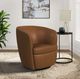 Elements International Vito Pebble Tan Swivel Chair-1