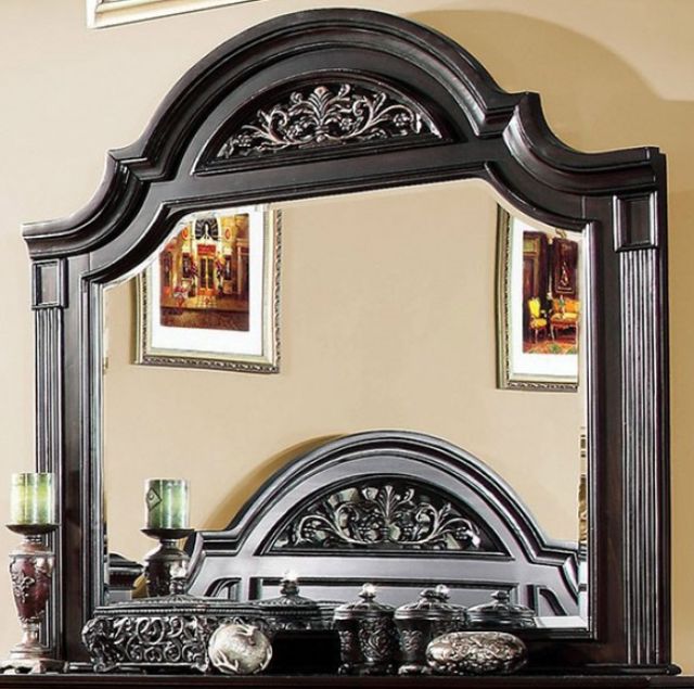 Furniture of America® Syracuse Dark Walnut Dresser Mirror-0