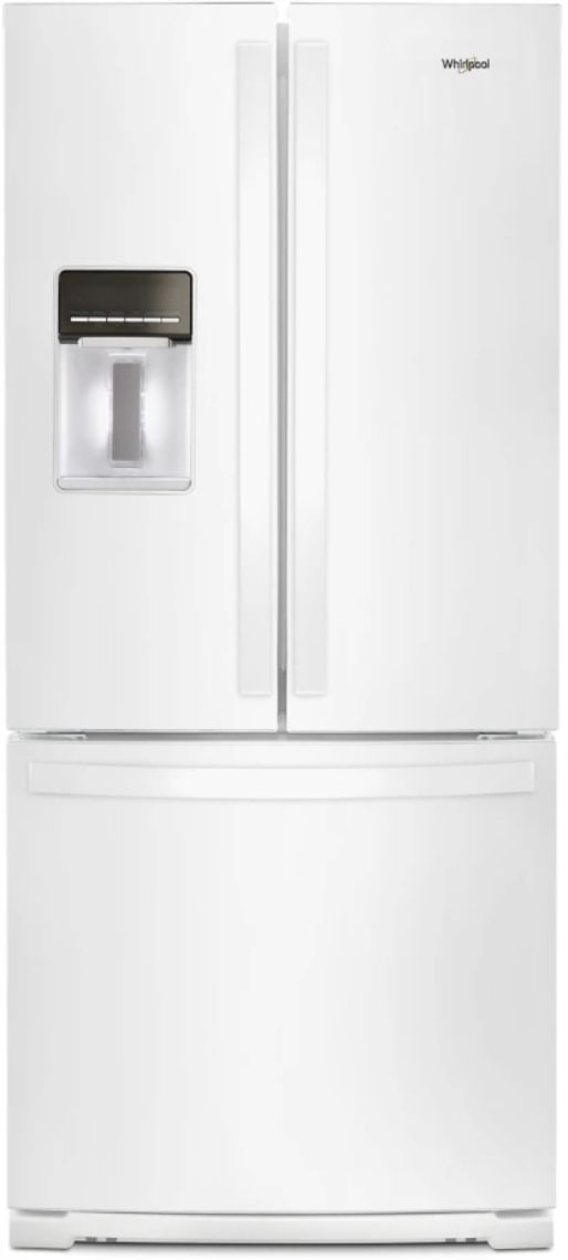 Whirlpool® 30" 19.7 Cu. Ft. White French Door Refrigerator-0