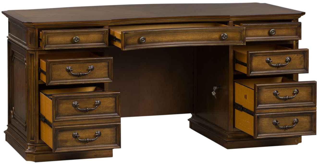 Liberty Furniture Amelia Antique Toffee Junior Executive Desk