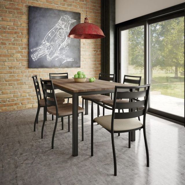 Amisco Customizable Tori Upholstered Dining Arm Chair-1