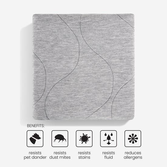 BEDGEAR® Air-X Gray Crib Mattress Protector-1
