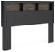 Signature Design by Ashley® Broachmyn Black/Gray Queen Bookcase Headboard-0