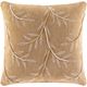 Surya Delta Camel 18"x18" Toss Pillow with Down Insert-0