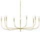 Currey & Company Lepanto Brushed Brass Chandelier-0