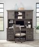 aspenhome® Caraway Aged Slate Credenza Desk and Hutch-3