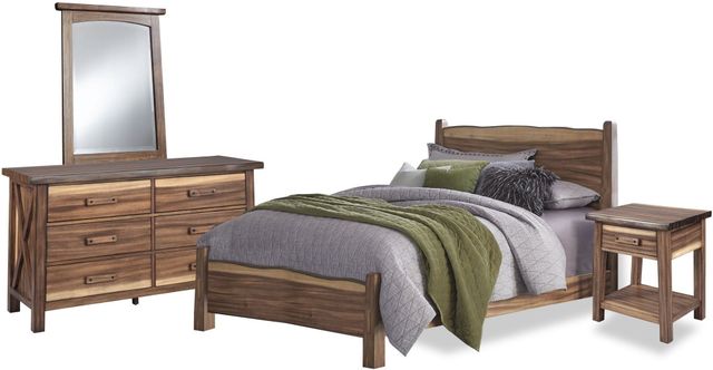 homestyles® Forest Retreat 4-Piece Brown Queen Bedroom Set-0