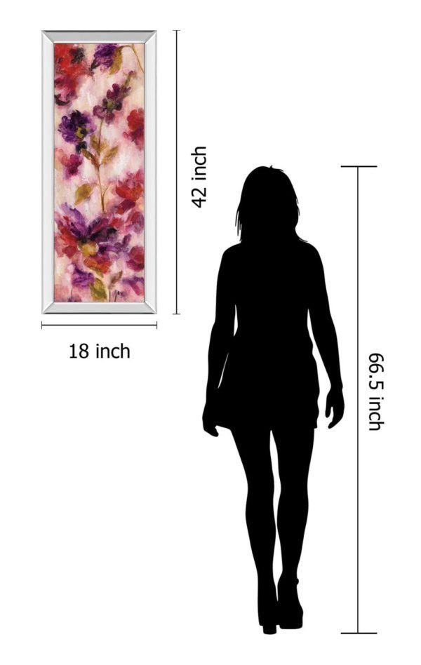 Classy Art Exuberant Florals III by Silvia Vassileva Mirrored Frame Wall Art-3