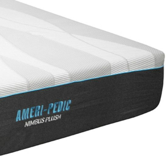 American Wholesale Furniture Nimbus Plus Plush Visco 12'' Twin XL Mattress-1