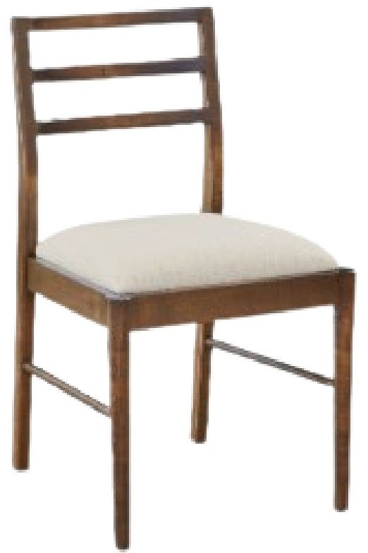Bassett® Furniture Origins Phelps Sable Dining Chair with Cream Upholstered Seat-0