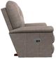 La-Z-Boy® Jasper Stone Leather Power Rocking Recliner with Headrest and Lumbar-3